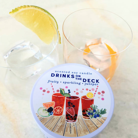 Drinks on the Deck Travel Candle - Blue Heron Soap Co