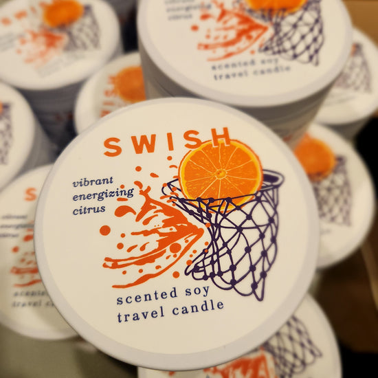 Swish Travel Candle - Blue Heron Soap Co