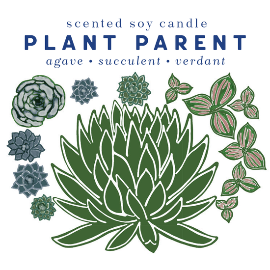 Plant Parent Travel Candle - Blue Heron Soap Co