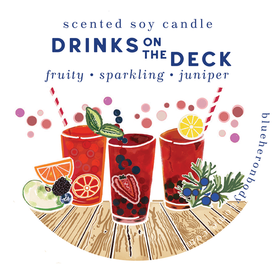Drinks on the Deck Travel Candle - Blue Heron Soap Co