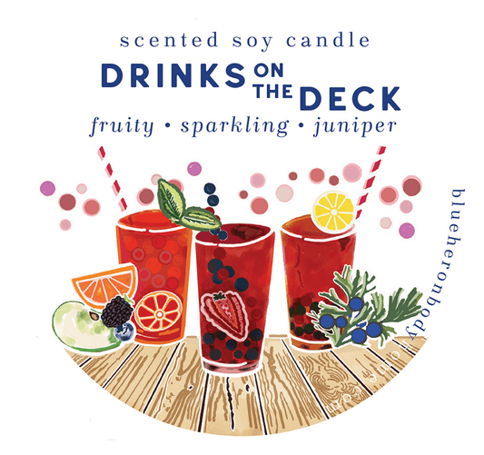 Drinks on the Deck Travel Candle - Blue Heron Soap Co