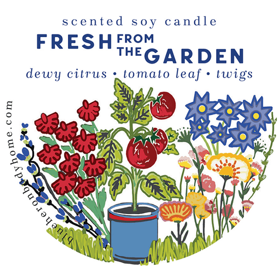 Fresh from the Garden Travel Tin Candle - Blue Heron Soap Co