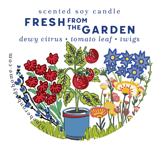 Fresh from the Garden Travel Tin Candle - Blue Heron Soap Co