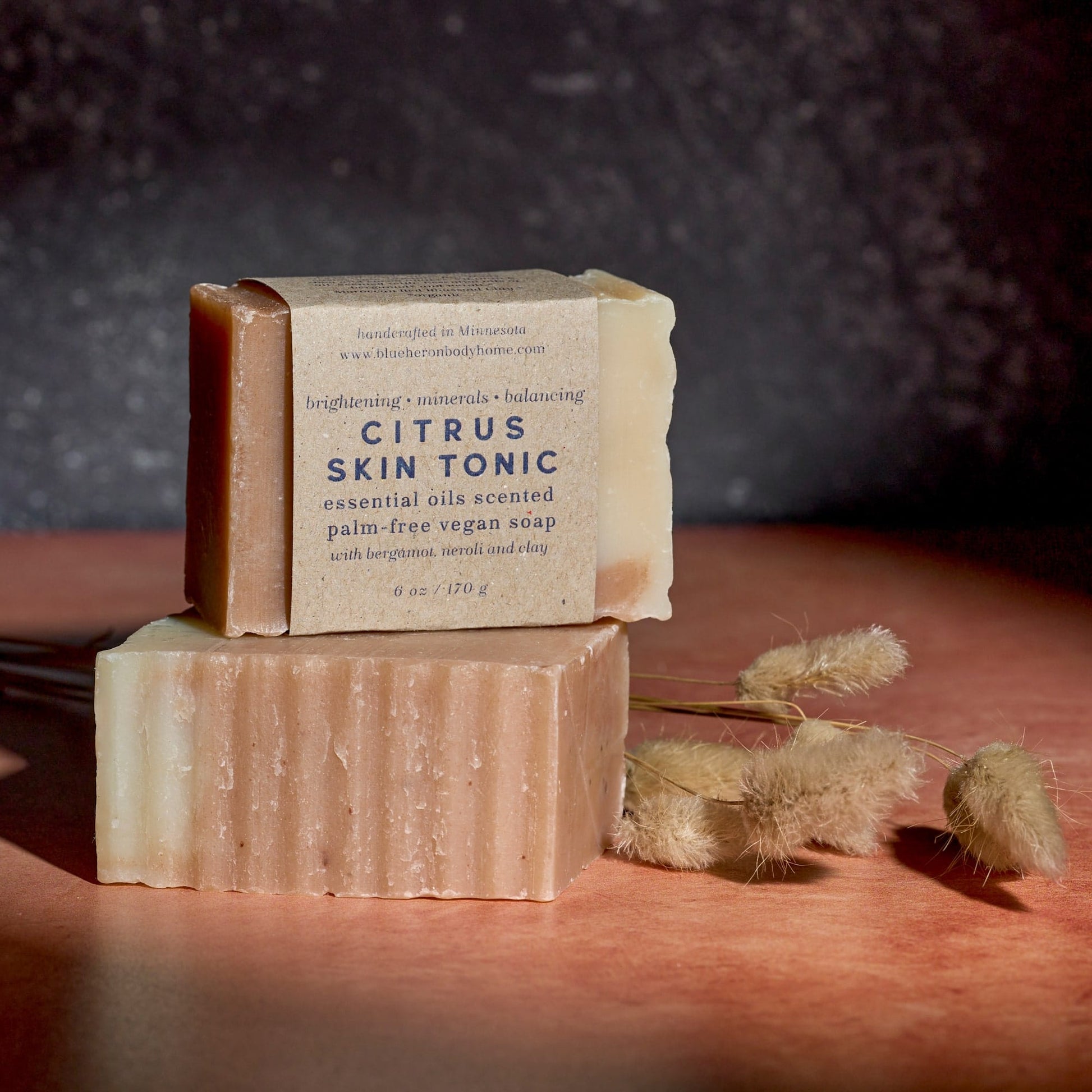 Citrus Skin Tonic - Brightening Minerals Balancing Eco Soap - Blue Heron Soap Co