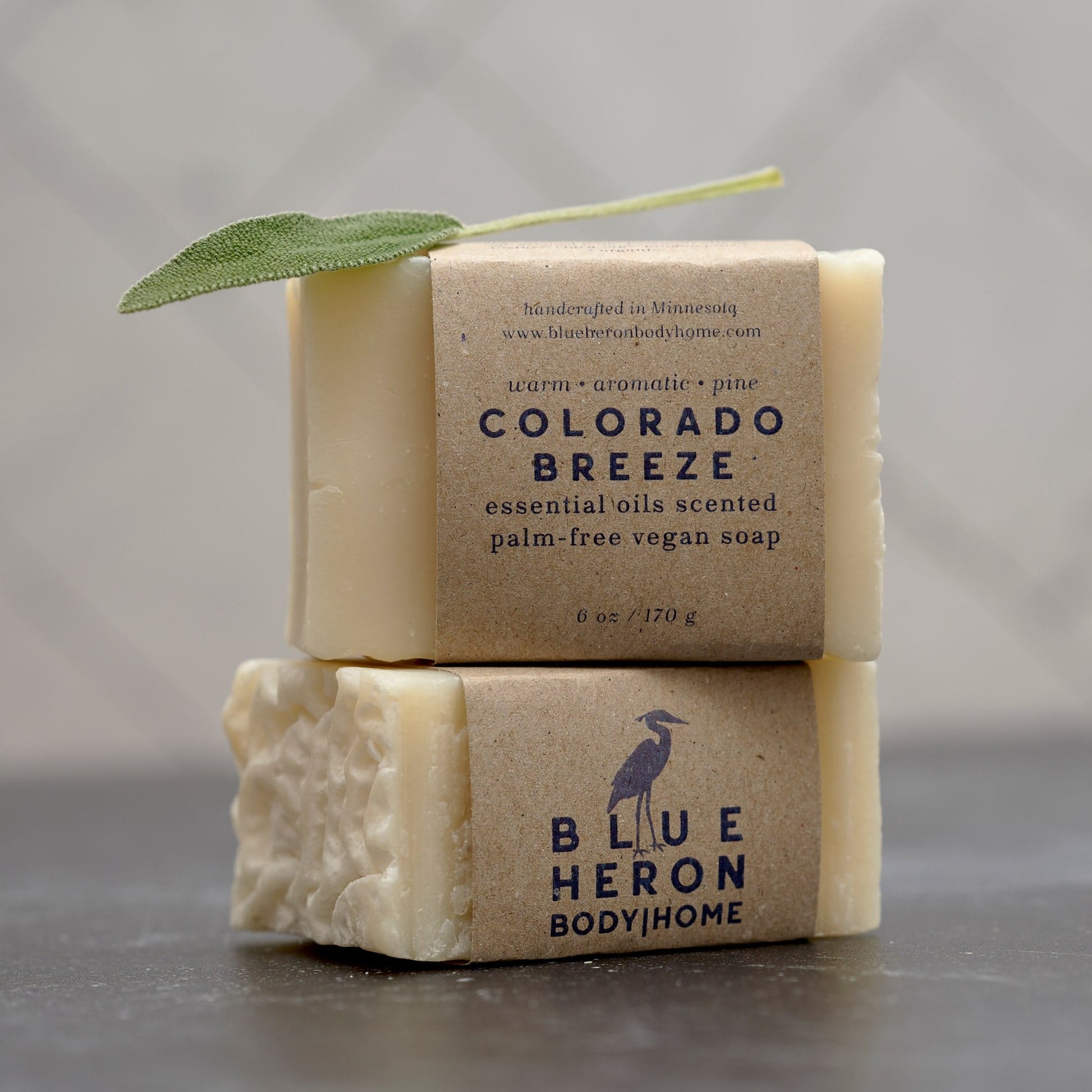 Colorado Breeze - Warm Aromatic Pine Eco Soap - Blue Heron Soap Co